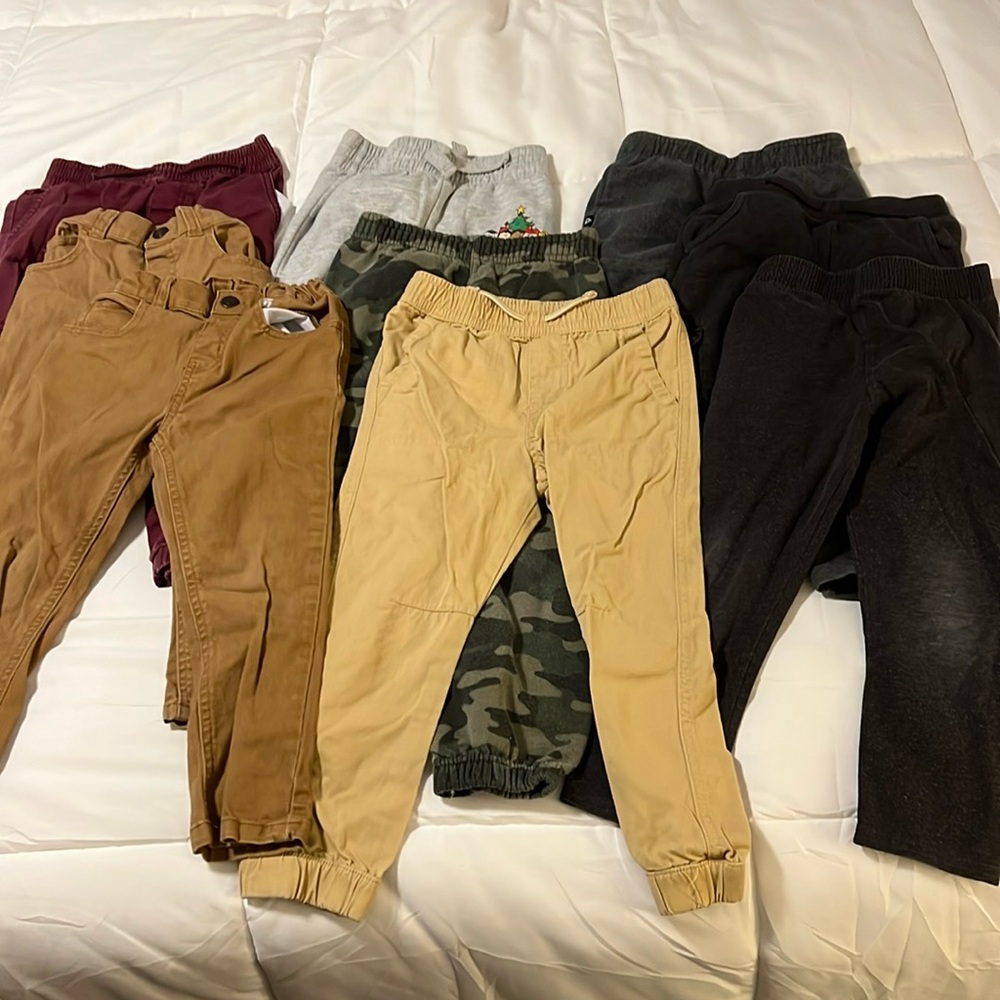 Lot of 9 boys pants 5T